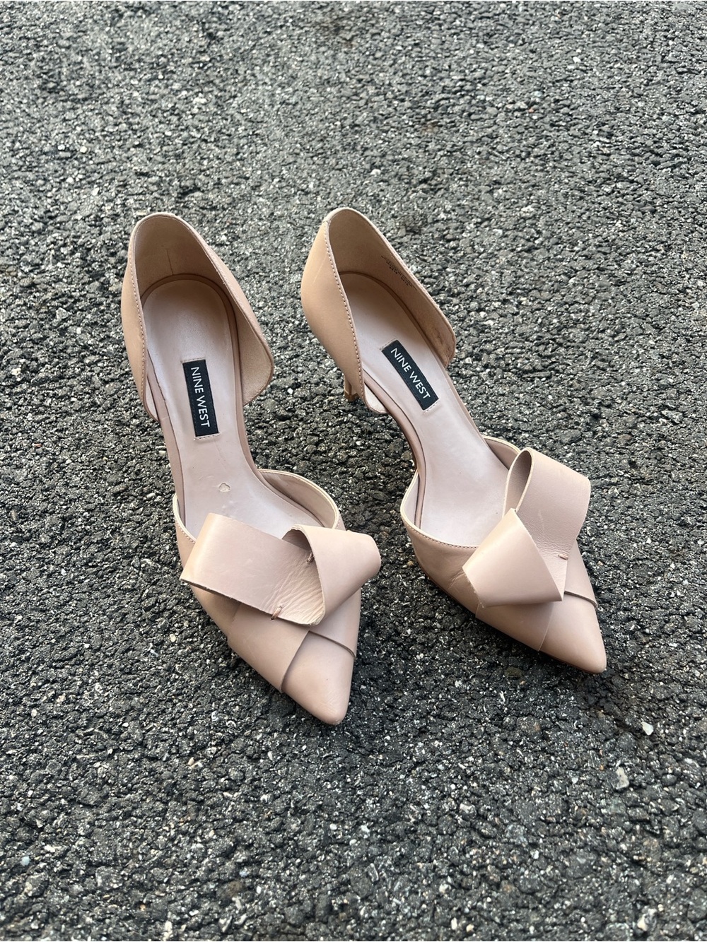 Nine West Womens Mcfally Bow Pumps D'Orsay Heels